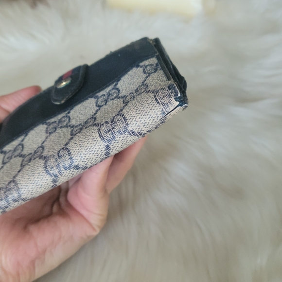 100% Authentic Gucci vintage web sherry line wallet - Picture 8 of 11